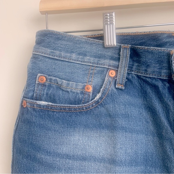Levi’s 501, cut off shorts medium blue denim in size 29 - Picture 6 of 15